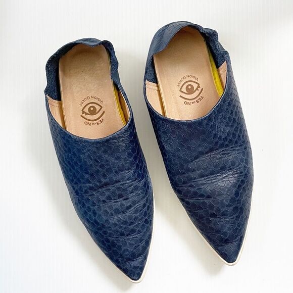 Blue Textured Flats - Picture 1 of 6